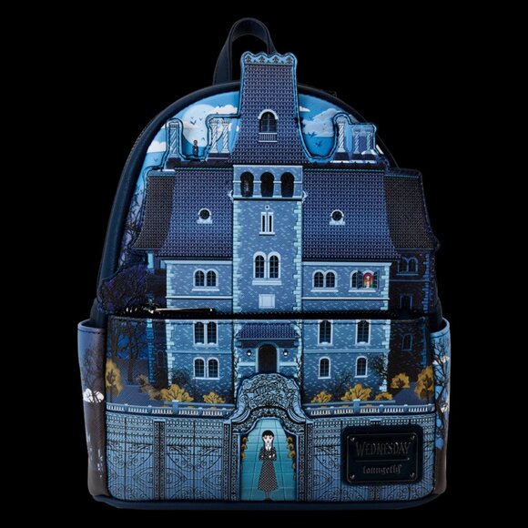 Wednesday Nevermore Academy Castle Glow Mini Backpack NWT main image 9